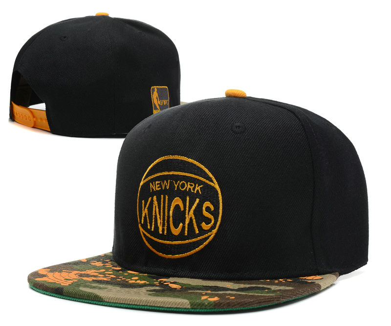 New York Knicks Black Snapback Hat DF